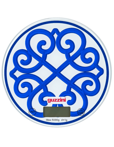 BILANCIA CUCINA NAVY BLUE TONDA VETRO HARMONIA GUZZINI