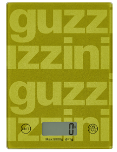 Guzzini Bilancia Digitale Label Verde in Vetro Temperato 5kg - Shopincasa.it