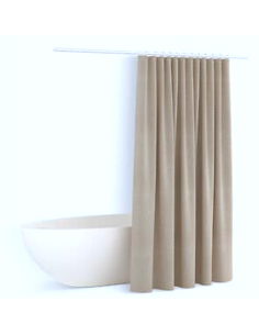 TENDA DOCCIA 211433 BEIGE 180X180 POLIESTERE