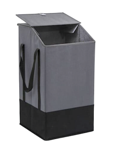 PORTABIANCHERIA 206932B GRIGIO 45LT POLIESTERE 30X32X57CM