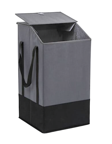 PORTABIANCHERIA 206932B GRIGIO 45LT POLIESTERE 30X32X57CM