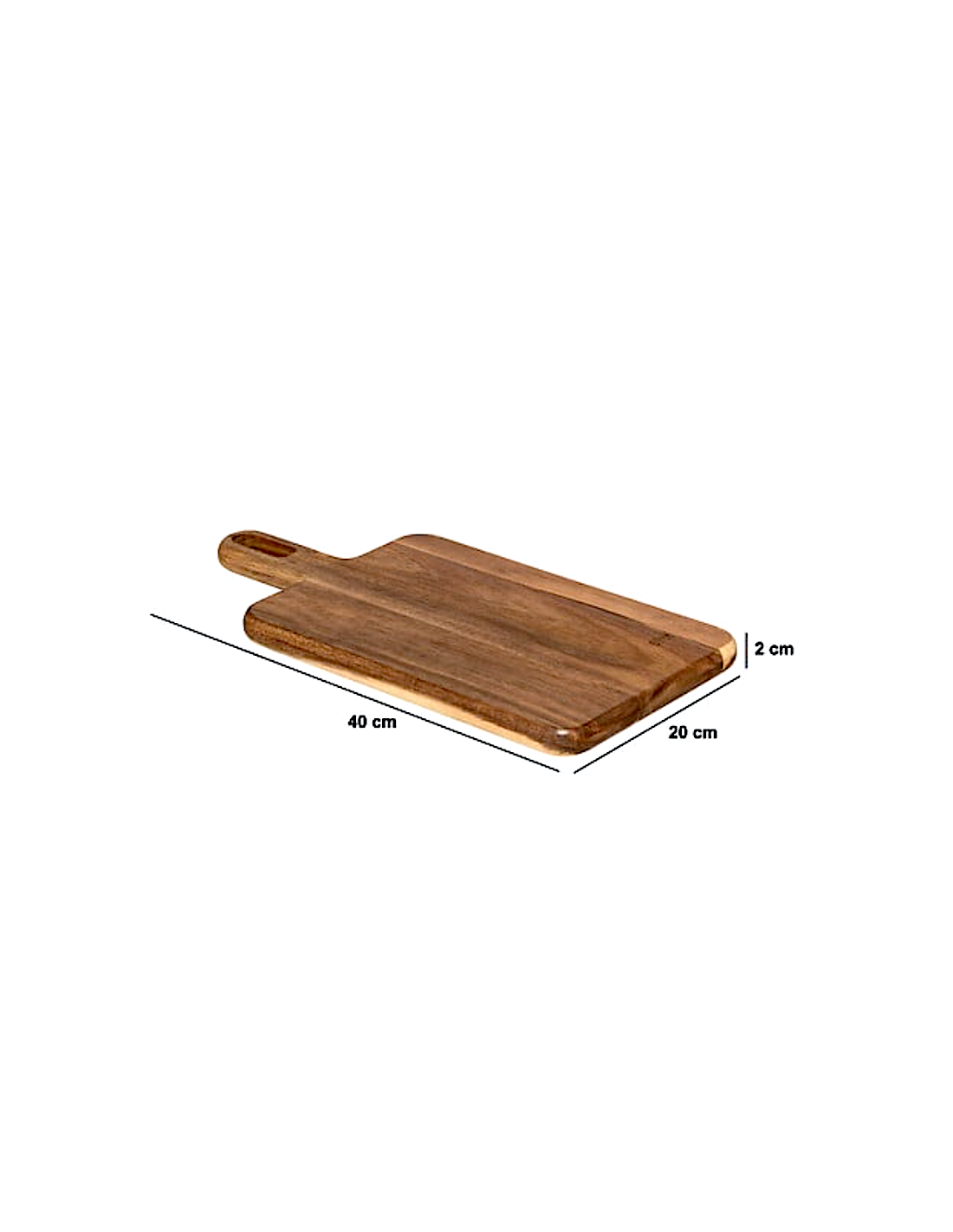 TAGLIERE 190053 ACACIA 40X20CM CON MANICO