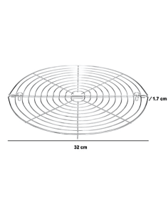 GRIGLIA 209616 PIEGHEVOLE 32CM ACCIAIO CROMATO