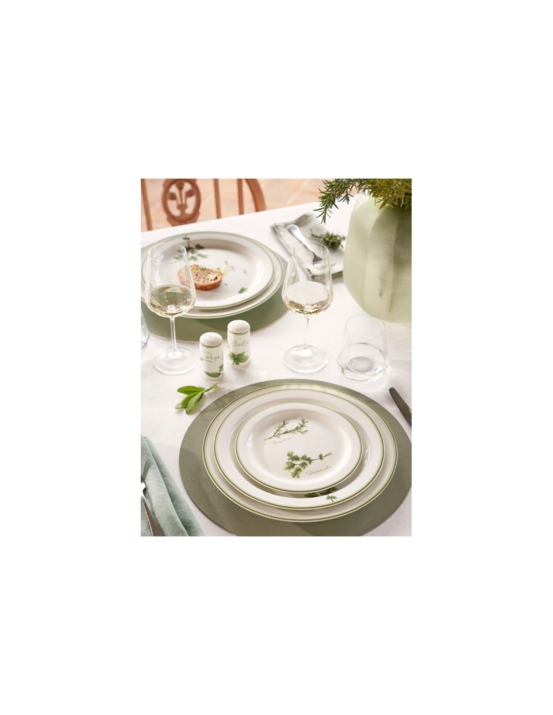 Coltivia Piatto Piano 27 cm – Porcellana Satinata con Decoro | shopincasa.it