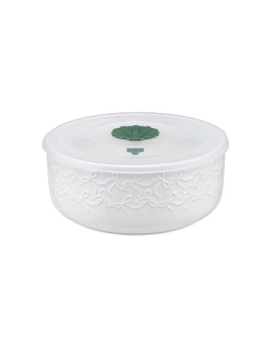 Contenitore Ermetico Intavola Fiocchi Ø13 cm – La Porcellana Bianca | shopincasa.it