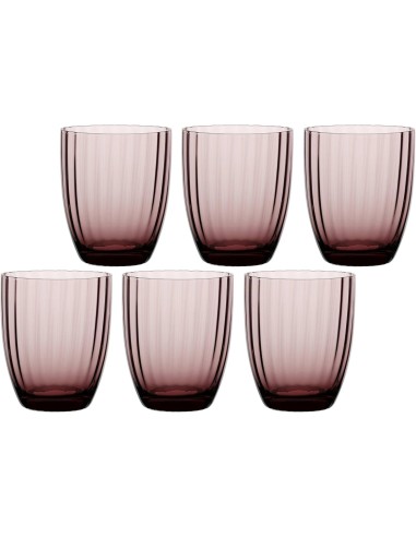 Set 6 Bicchieri Prismia Rosa 310 ml – Rose & Tulipani | shopincasa.it