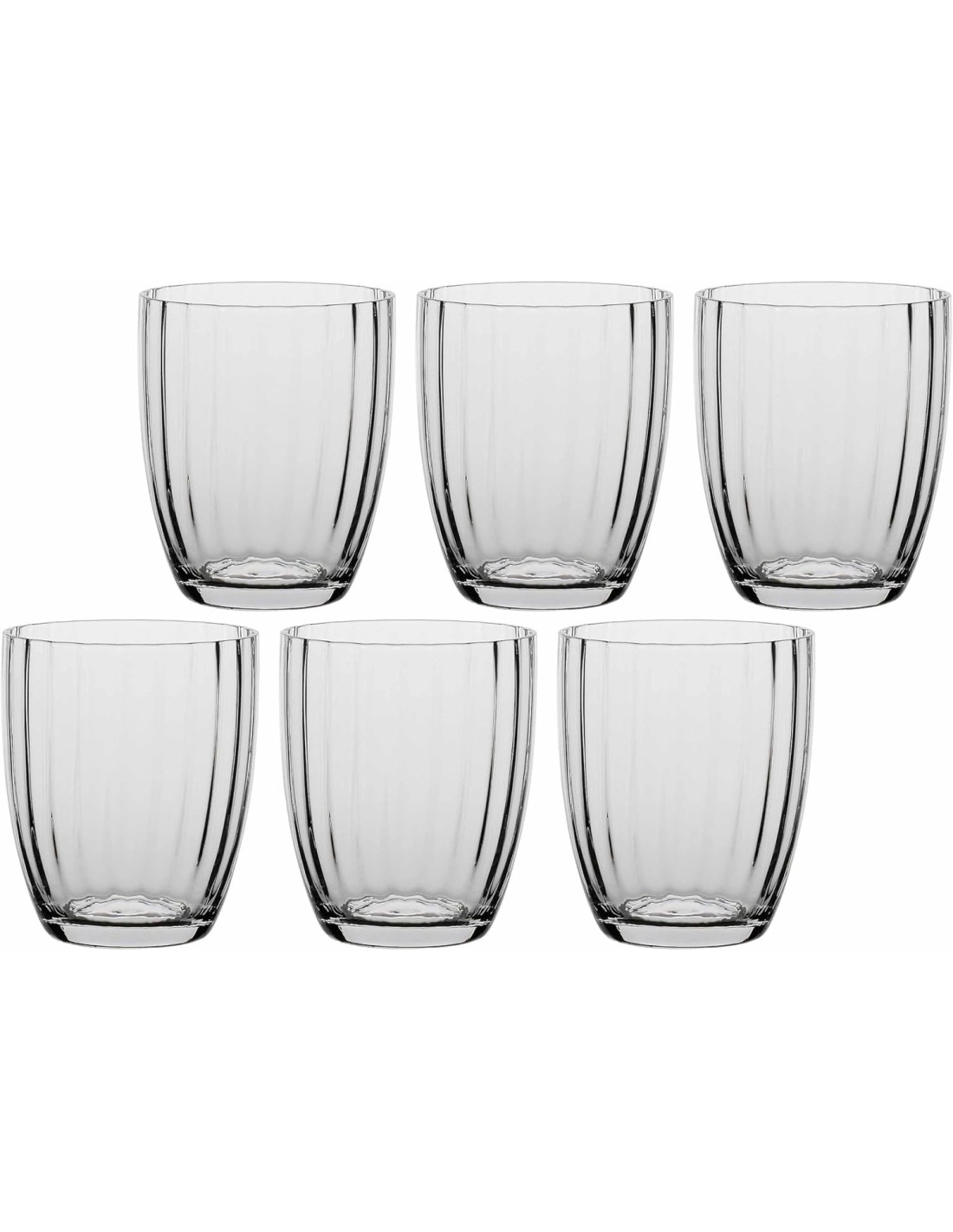 Set 6 Bicchieri Trasparenti Prismia 310 ml – Rose & Tulipani | shopincasa.it