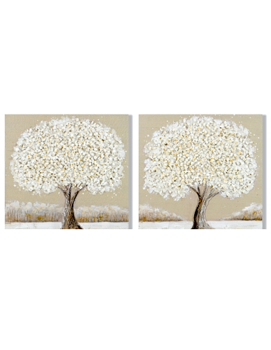 QUADRO TELA CU221879 ALBERO 100X100CM ASSORTITO