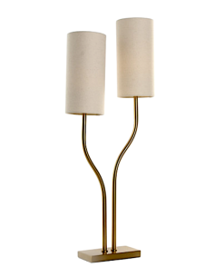 LAMPADA TAVOLO LA221029 FERRO/LINO 35X16X100CM DORATO