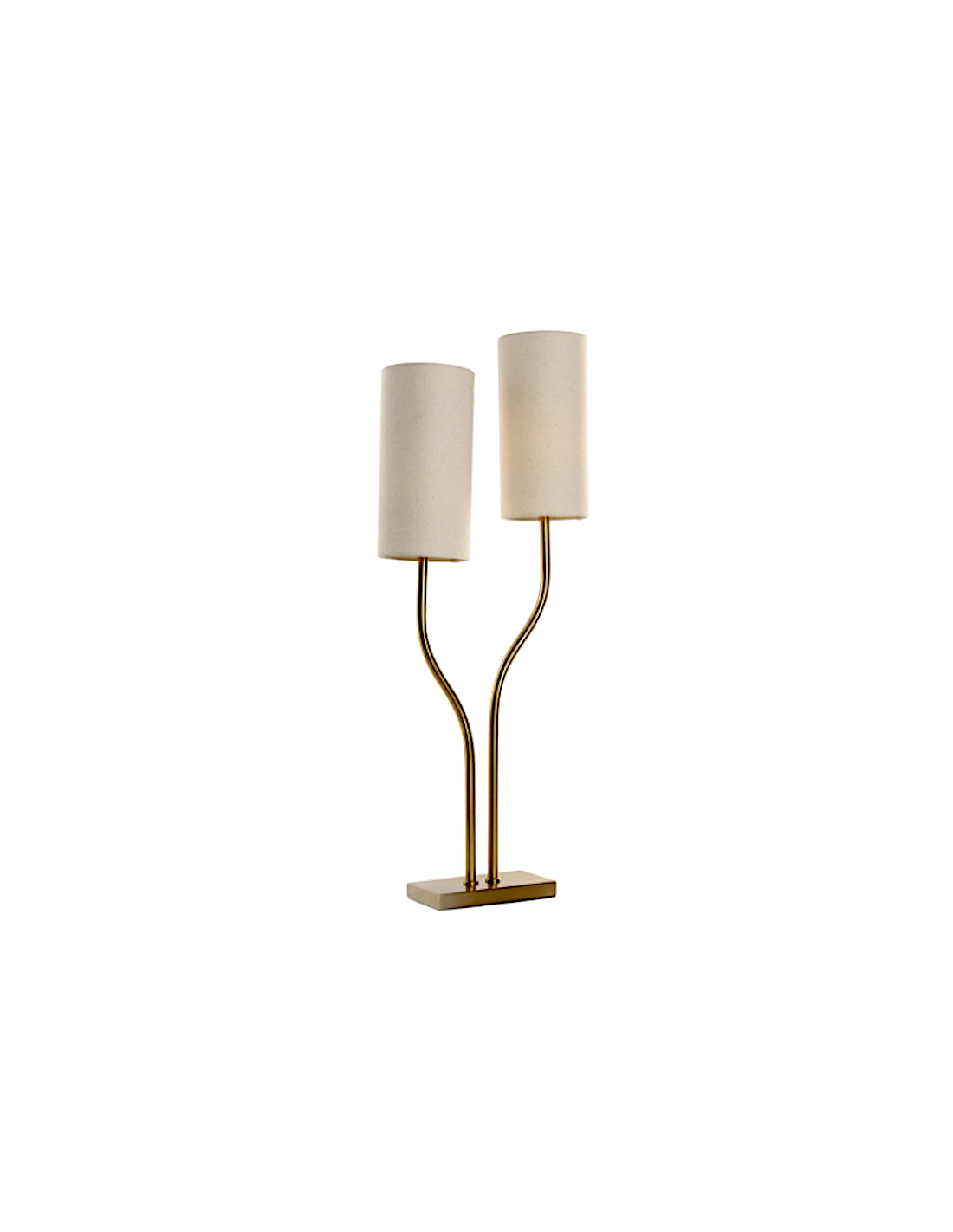 LAMPADA TAVOLO LA221029 FERRO/LINO 35X16X100CM DORATO
