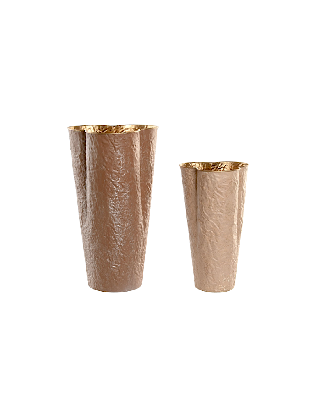 VASO JR221823 1 MIS METALLO 23X21X41CM BEIGE