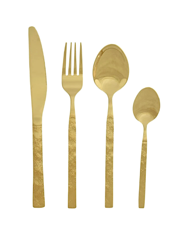 SERVIZIO 16 POSATE PC219744 INOX DORATO