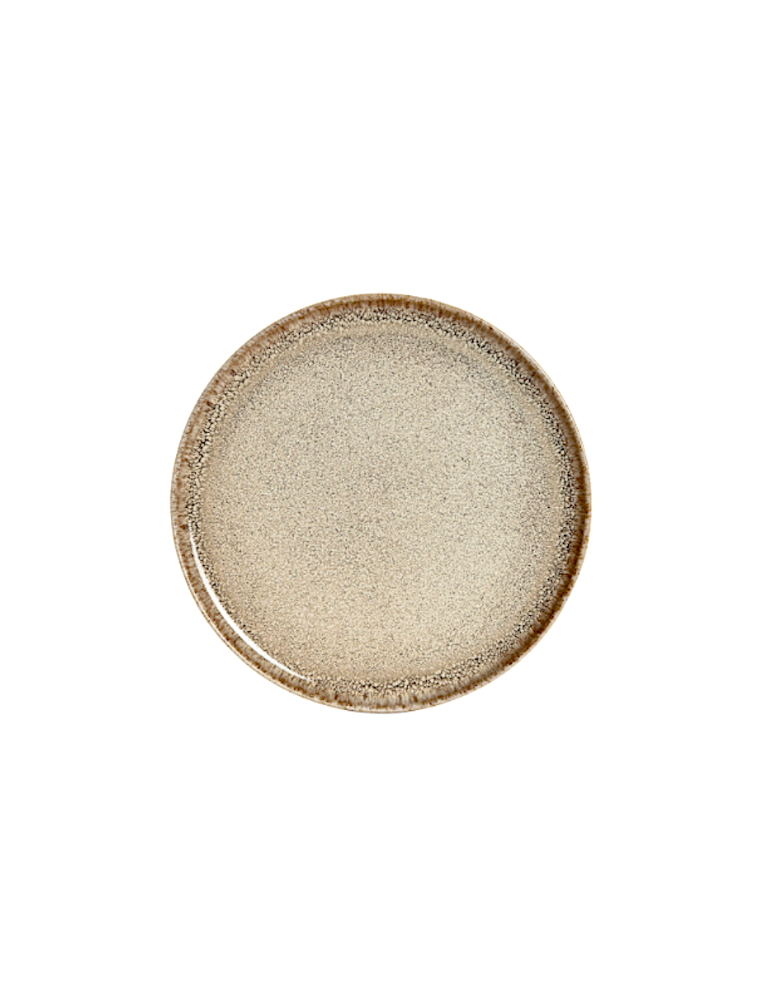 PIATTO PC221578 BEIGE SMALTATO 27CM PORCELLANA