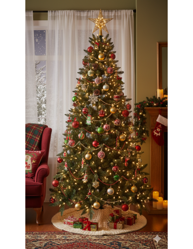 ALBERI E BASI DI NATALE: vendita online Albero di Natale Poly Alder altezza 210cm diametro 127 cm con 2910 LED - La magia di ...