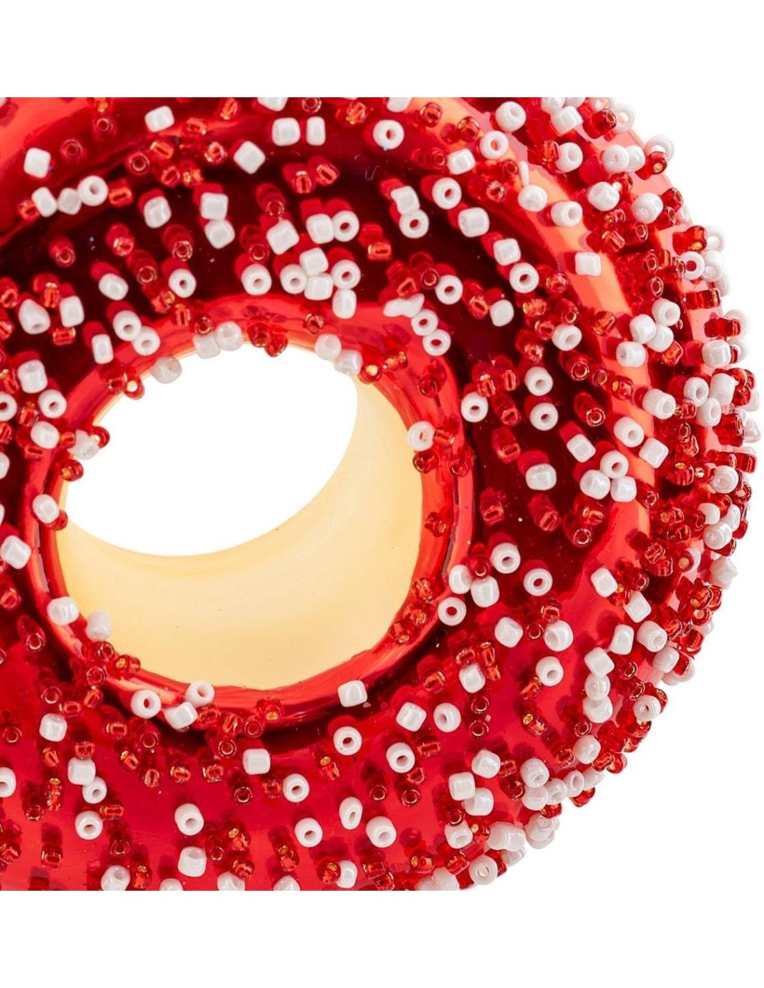 SFERE E PENDAGLI: vendita online Decorazione pendente di Natale donut in vetro rosso Ø9cm Feeric Lights & Christmas - La magi...