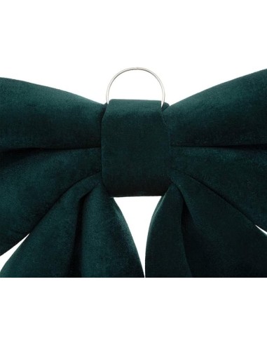 SFERE E PENDAGLI: vendita online Decorazione pendente fiocco di Natale 40x35cm in velluto verde - La magia di Natale a casa t...