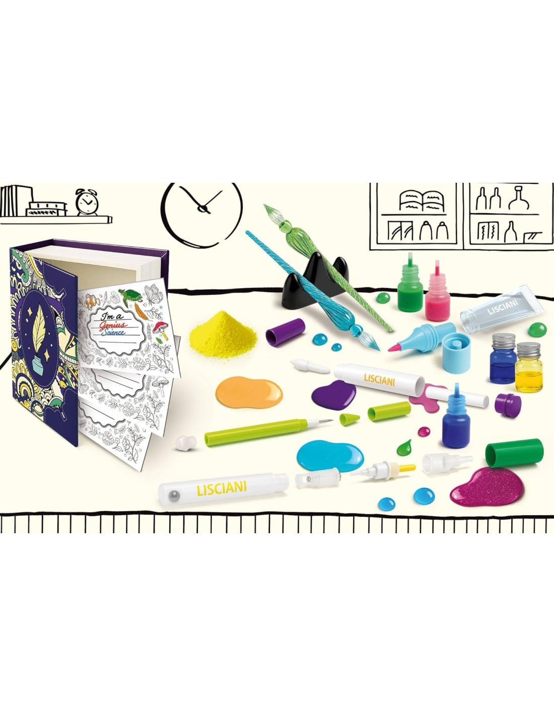 PRESCOLARI: vendita online I'M GENIUS LABORATORIO DEGLI INCHIOSTRI, KIT SCIENTIFICO, GIOCO EDUCATIVO in offerta