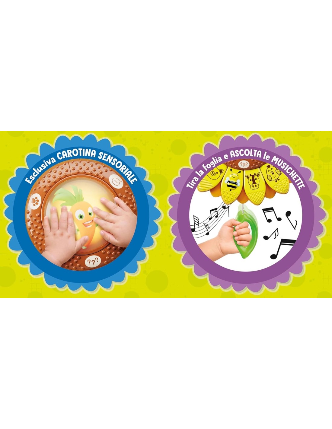 PRESCOLARI: vendita online CAROTINA GIRASOLE EDUCATIVO, GIOCO ELETTRONICO, SENSORIALE, ANIMALI DELLA FATTORIA, 3-6 ANNI in of...