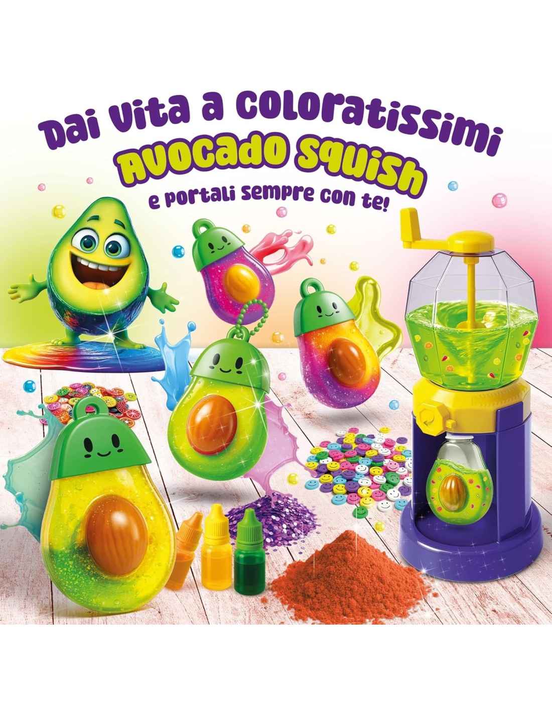 PRESCOLARI: vendita online SLIMI SCIENCE 113996 LA FABBRICA DEGLI AVOCADO, KIT CREATIVO, AVOCADO SQUISH, GIOCO MANUALE in off...