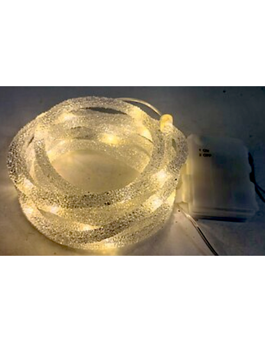 GHIRLANDA LUMINOSA 30LED BIANCO CALDO LUNGHEZZA 340CM