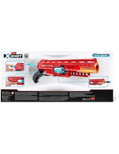 GIOCHI BOY: vendita online X-SHOT ZUR36675 FUCILE CALIBER SPARADARDI, PORTATA 27M, 16 DARDI INCLUSI in offerta