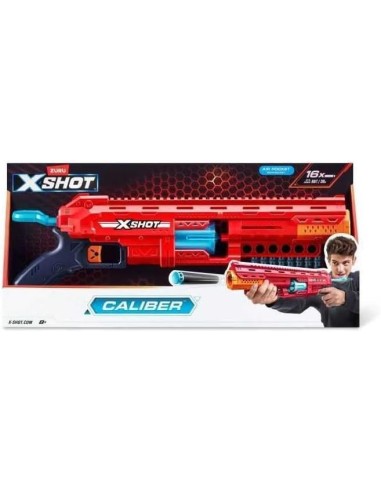 GIOCHI BOY: vendita online X-SHOT ZUR36675 FUCILE CALIBER SPARADARDI, PORTATA 27M, 16 DARDI INCLUSI in offerta