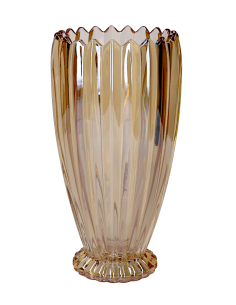 VASO VETRO AMBRA TONDO 13,5X27,6CM