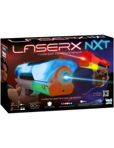 GIOCHI BOY: vendita online SET 2 PISTOLE LASER, 52465, NXT BLASTER, PORTATA 90M, RICARICA RAPIDA in offerta