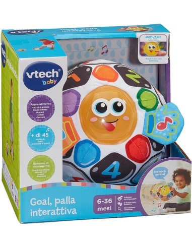 INFANZIA: vendita online BABY GOAL PALLA INTERATTIVA, GIOCO EDUCATIVO, SENSORI DI MOVIMENTO, CANZONI E SUONI, LAVABILE in off...