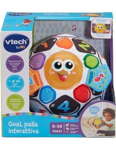 INFANZIA: vendita online BABY GOAL PALLA INTERATTIVA, GIOCO EDUCATIVO, SENSORI DI MOVIMENTO, CANZONI E SUONI, LAVABILE in off...