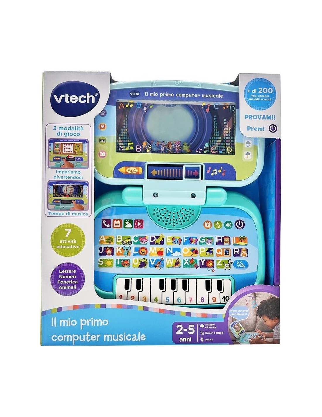 PRESCOLARI: vendita online COMPUTER MUSICALE TOCCA SUONA IMPARA, 4 APPLICAZIONI, BAMBINI in offerta
