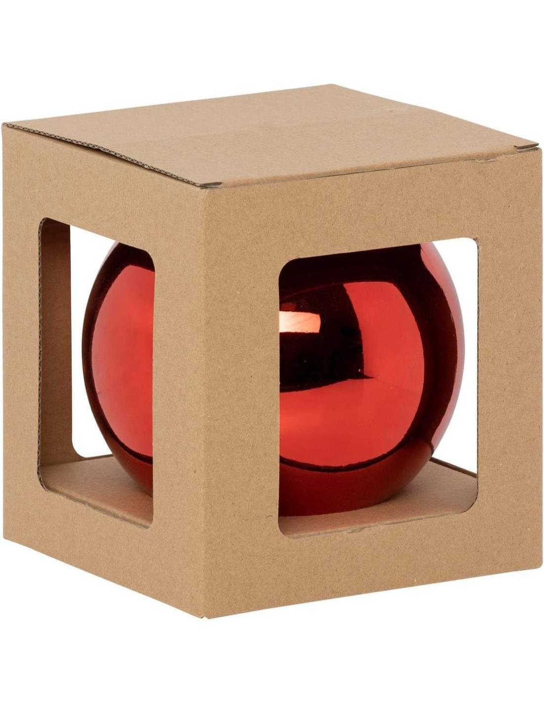 SFERE E PENDAGLI: vendita online Decorazione sfera di Natale 15cm in plastica rossa - La magia di Natale a casa tua in offerta