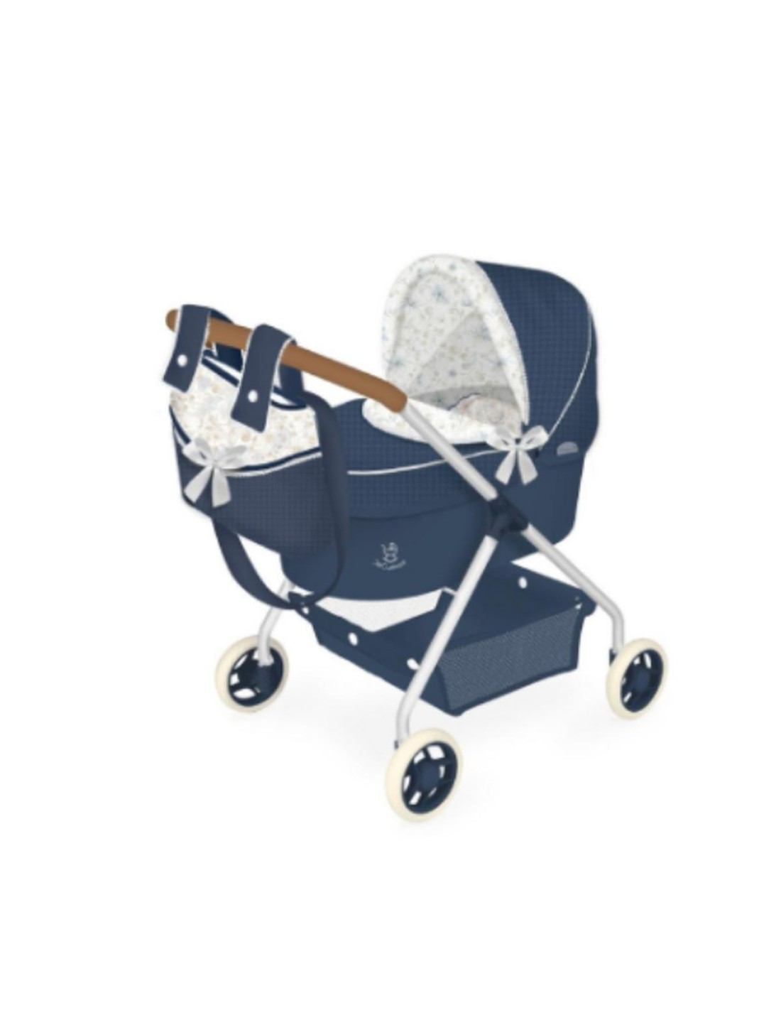 GIOCHI GIRL: vendita online CARROZZINA VINTAGE 35X50X60CM PER BAMBOLE CON BORSA, GIOCO PER BAMBINI in offerta