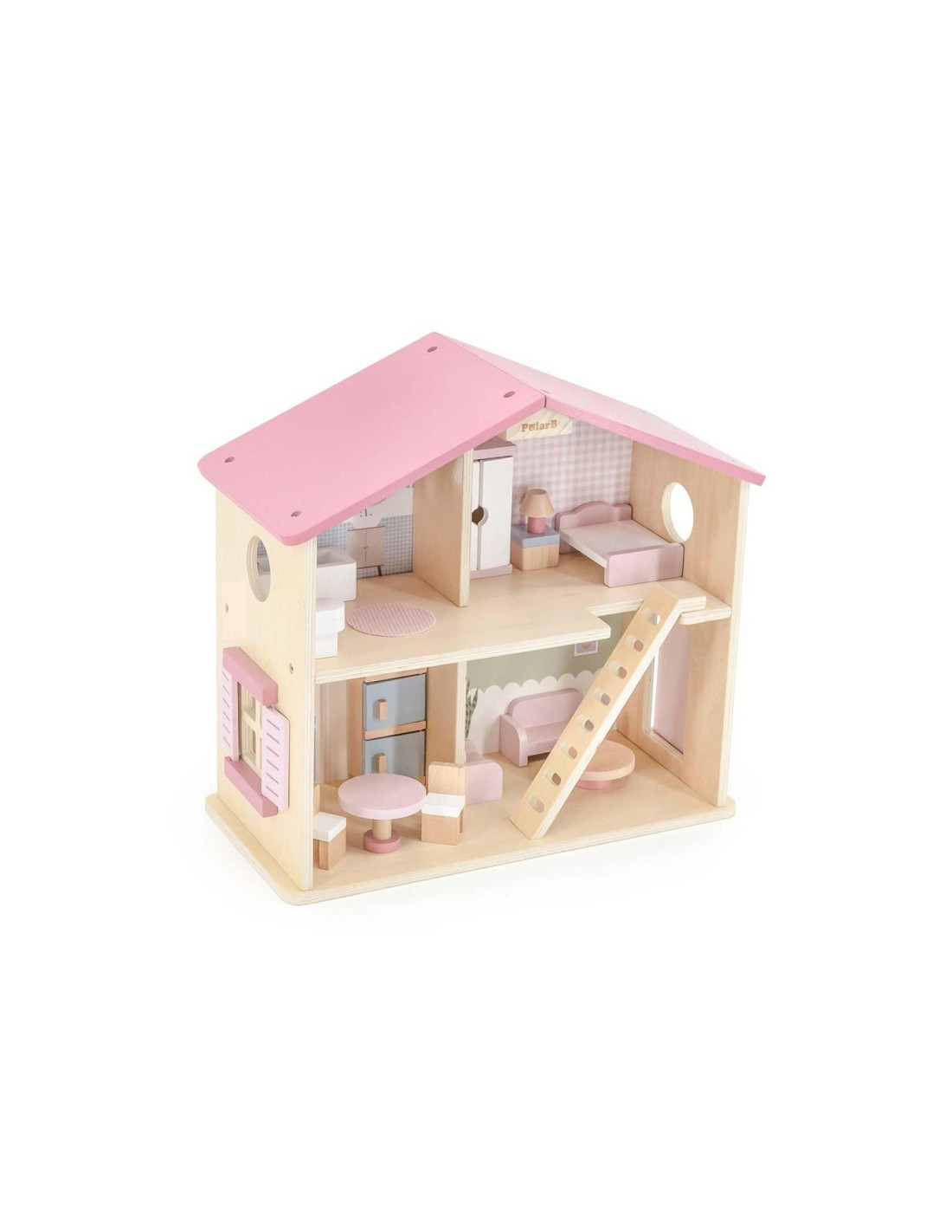 GIOCHI IN LEGNO: vendita online CASA DELLE BAMBOLE IN LEGNO 40X19X38CM 2 PIANI in offerta