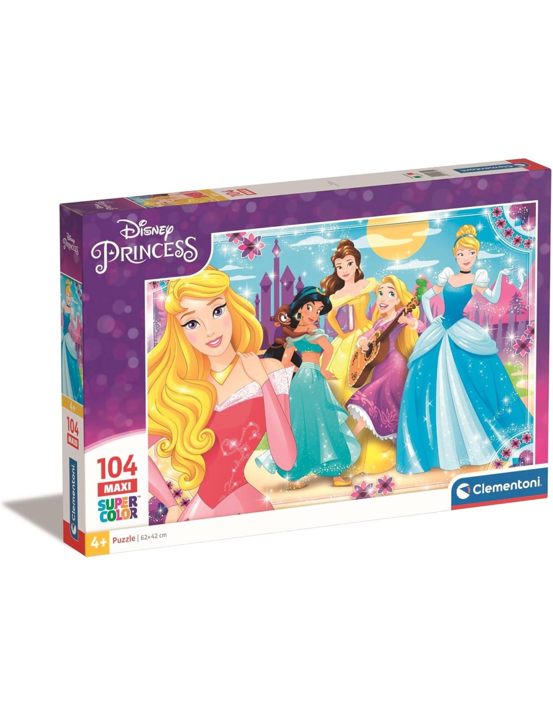 GIOCHI DI SOCIETA'E PUZZLE: vendita online DISNEY PRINCESS MAXI PUZZLE 104PZ CLEMENTONI, GIOCO EDUCATIVO, PER BAMBINI in offerta