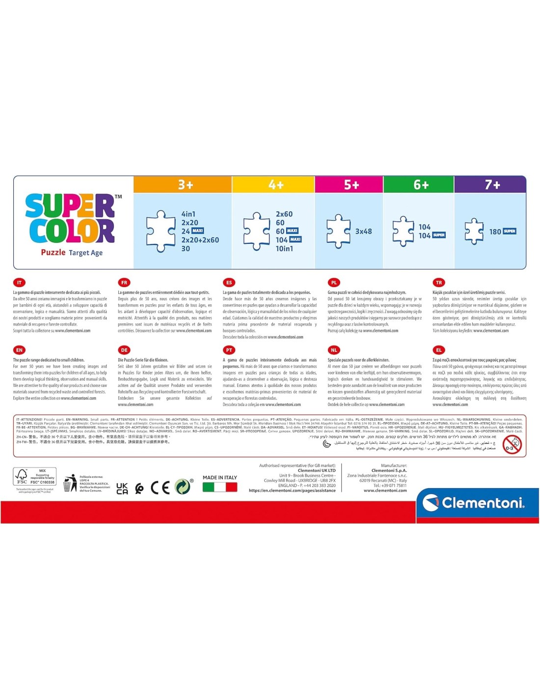 GIOCHI DI SOCIETA'E PUZZLE: vendita online SPIDERMAN MAXI PUZZLE 104PZ CLEMENTONI in offerta