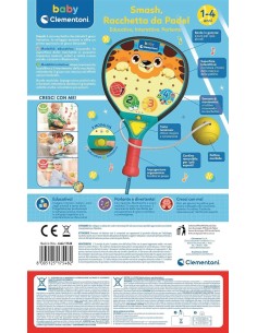 PRESCOLARI: vendita online CLEMENTONI BABY SMASH RACCHETTA DA PADEL INTERATTIVA in offerta 2
