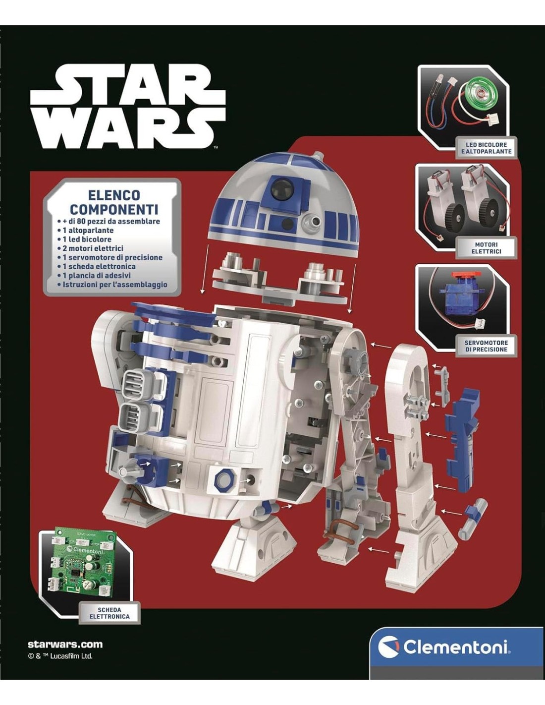 PRESCOLARI: vendita online CLEMENTONI STAR WARS ROBOT R2-D2 ELETTRONICO, GIOCO EDUCATIVO, INTERATTIVO, PER BAMBINI in offerta