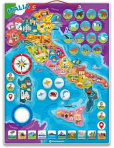 PRESCOLARI: vendita online CLEMENTONI SAPIENTINO ITALIA PUZZLE MAGNETICO, GIOCO EDUCATIVO, PER BAMBINI in offerta