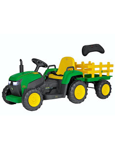 TRATTORE IGOR0120 R/C JOHN DEERE 12V CON RIMORCHIO
