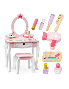 Specchiera in Legno 95x55x30cm con Accessori Gioco Bambini | Shop in Casa