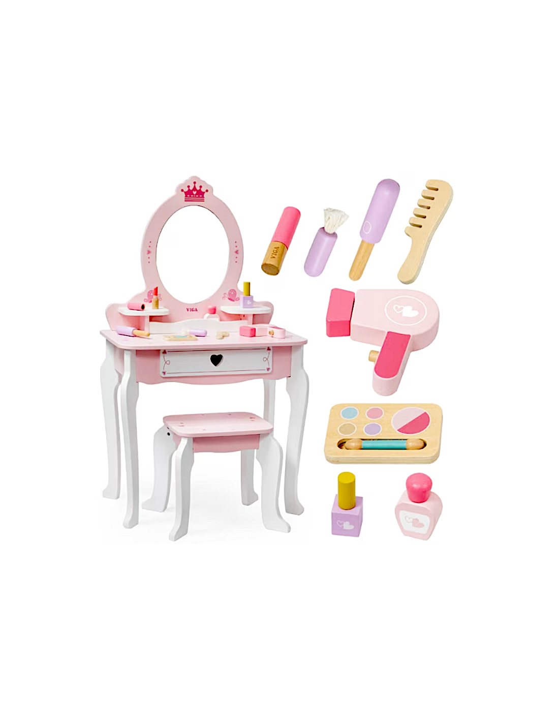 GIOCHI IN LEGNO: vendita online Specchiera in Legno 95x55x30cm con Accessori Gioco Bambini in offerta