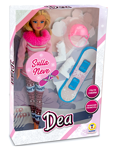 GIOCHI GIRL: vendita online DEA - BAMBOLA CON SNOWBOARD 31CM ASSORTITO in offerta