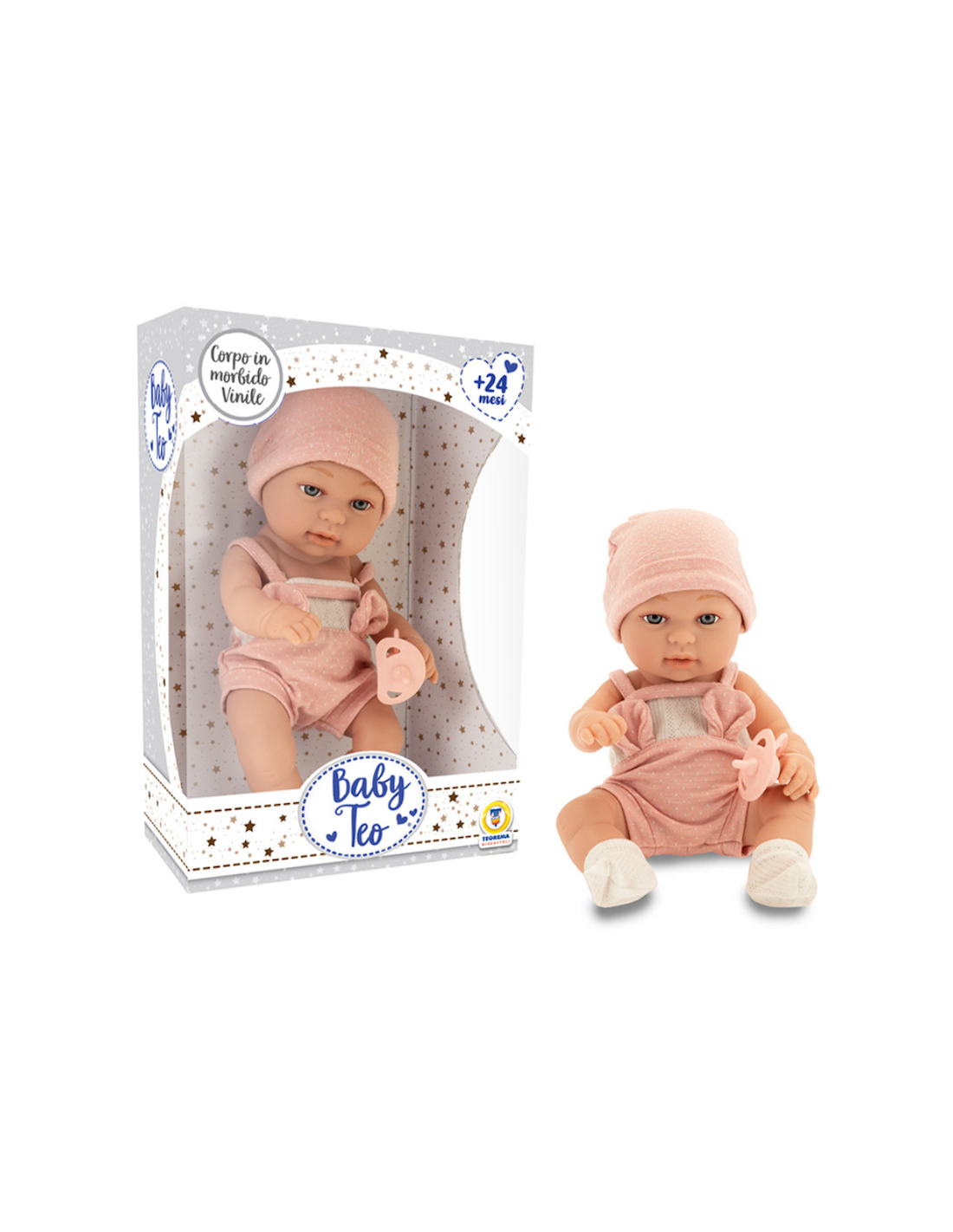 GIOCHI GIRL: vendita online BABY TEO - NEONATO IN VINILE 30CM, GIOCO BAMBINI in offerta