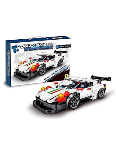 PRESCOLARI: vendita online COSTRUZIONI RACING CAR 322PZ CLICK CLACK, MACCHINA DA COSTRUIRE in offerta