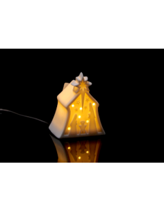CASETTA 115814 CERAMICA 6X5X8CM CON LUCE LED