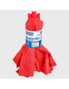 MOP MICROFIBRA ROSSO 260GR FRANGIA TAGLIATA