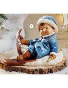 bambino con sci in resina Brandani per Natale | shopincasa.it 2