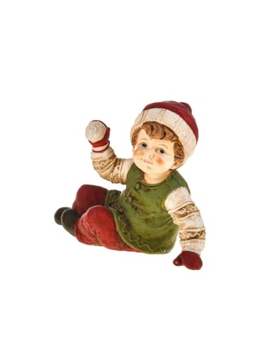Brandani Bambino Seduto in Resina – Decorazione Natalizia | shopincasa.it