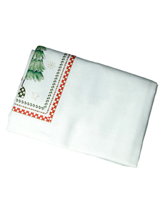 Brandani “Racconti” Tovaglia Natalizia Bianca con Cornice 140×240 cm - Shopincasa.it 2